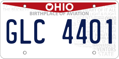OH license plate GLC4401