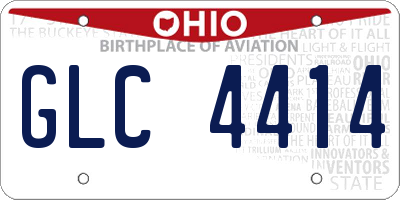OH license plate GLC4414