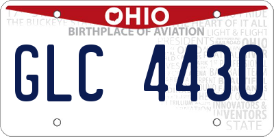OH license plate GLC4430