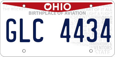 OH license plate GLC4434