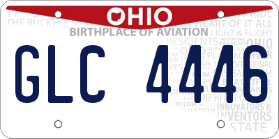 OH license plate GLC4446