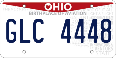 OH license plate GLC4448