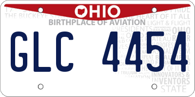 OH license plate GLC4454