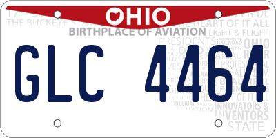 OH license plate GLC4464