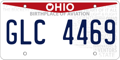 OH license plate GLC4469