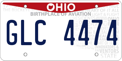 OH license plate GLC4474