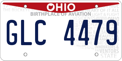 OH license plate GLC4479