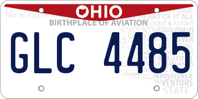 OH license plate GLC4485