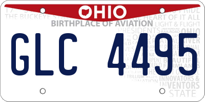 OH license plate GLC4495