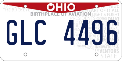 OH license plate GLC4496