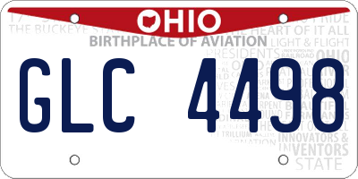 OH license plate GLC4498