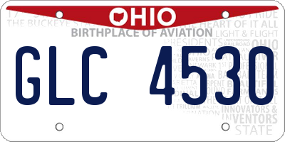 OH license plate GLC4530