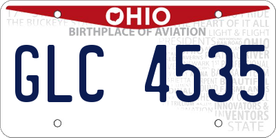 OH license plate GLC4535