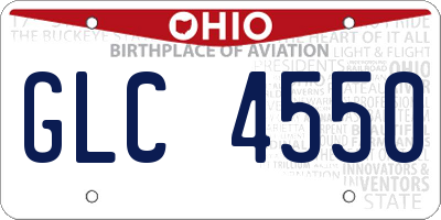 OH license plate GLC4550
