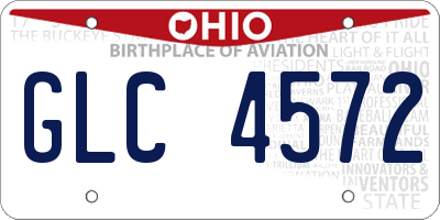 OH license plate GLC4572