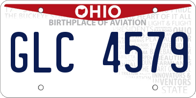 OH license plate GLC4579
