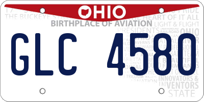 OH license plate GLC4580