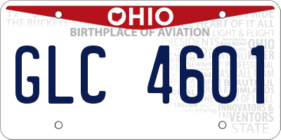 OH license plate GLC4601