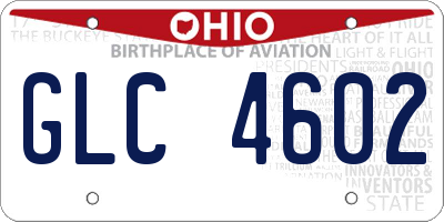 OH license plate GLC4602