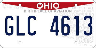 OH license plate GLC4613