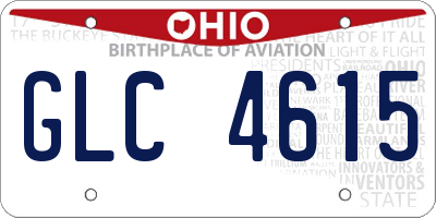 OH license plate GLC4615