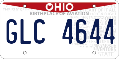 OH license plate GLC4644