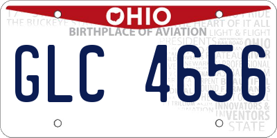 OH license plate GLC4656