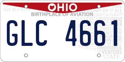 OH license plate GLC4661