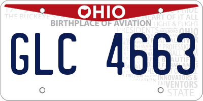 OH license plate GLC4663