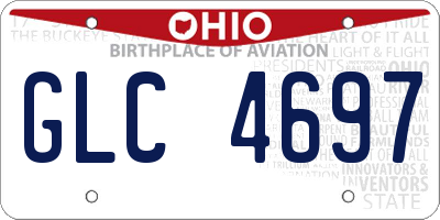 OH license plate GLC4697