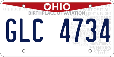 OH license plate GLC4734