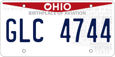 OH license plate GLC4744