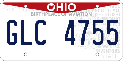 OH license plate GLC4755