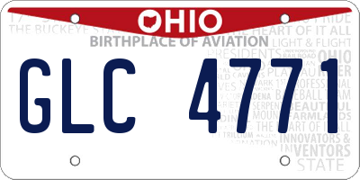 OH license plate GLC4771