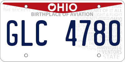 OH license plate GLC4780