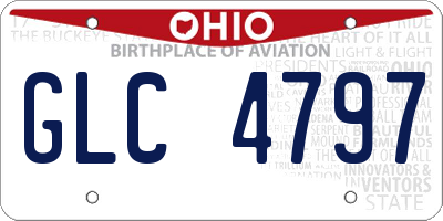 OH license plate GLC4797