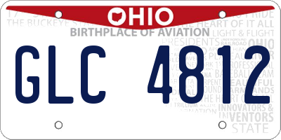OH license plate GLC4812