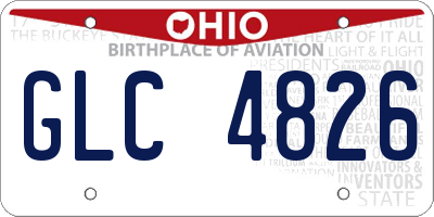 OH license plate GLC4826