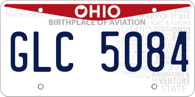 OH license plate GLC5084