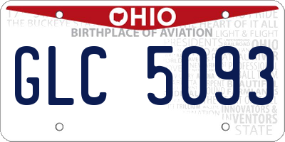 OH license plate GLC5093