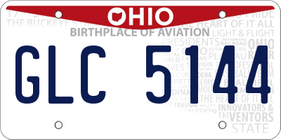 OH license plate GLC5144