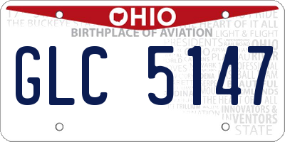 OH license plate GLC5147