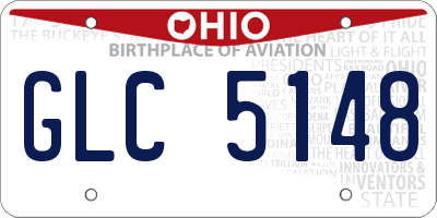 OH license plate GLC5148