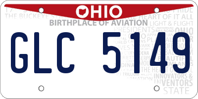 OH license plate GLC5149