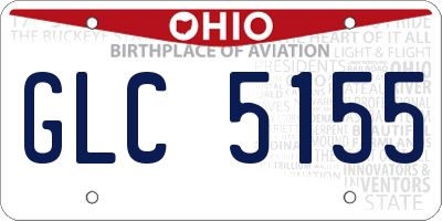 OH license plate GLC5155