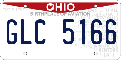 OH license plate GLC5166