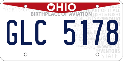 OH license plate GLC5178
