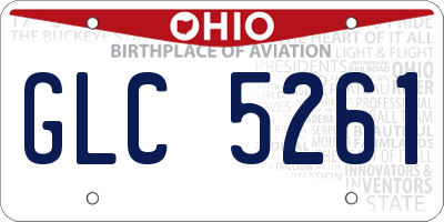 OH license plate GLC5261