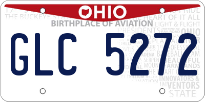 OH license plate GLC5272
