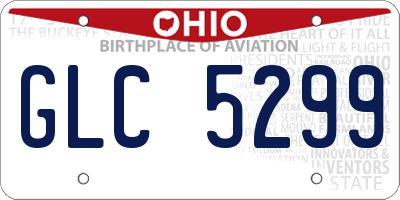 OH license plate GLC5299